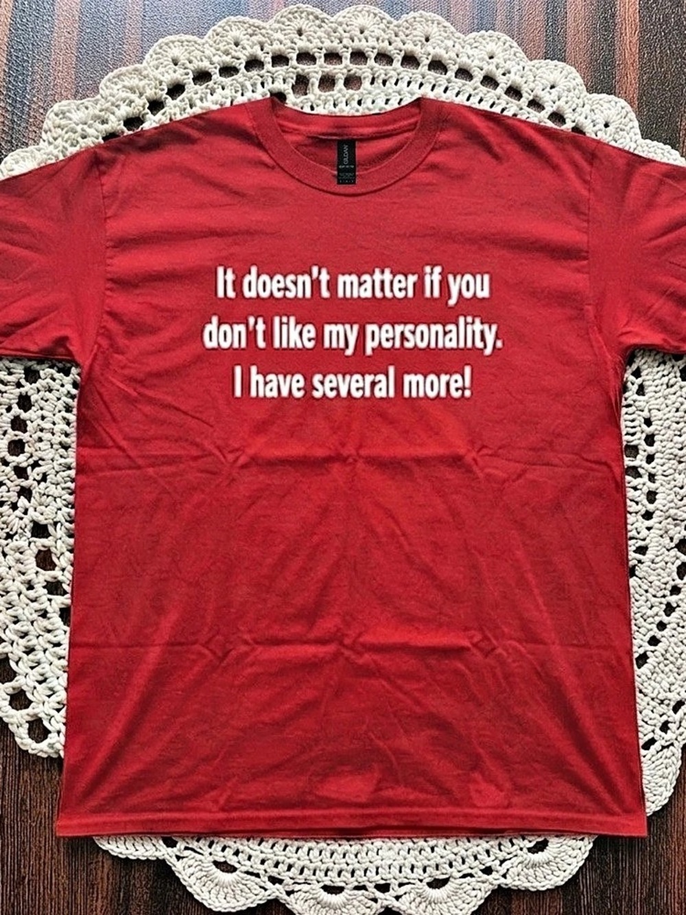 Gildan Graphic Tee in Red